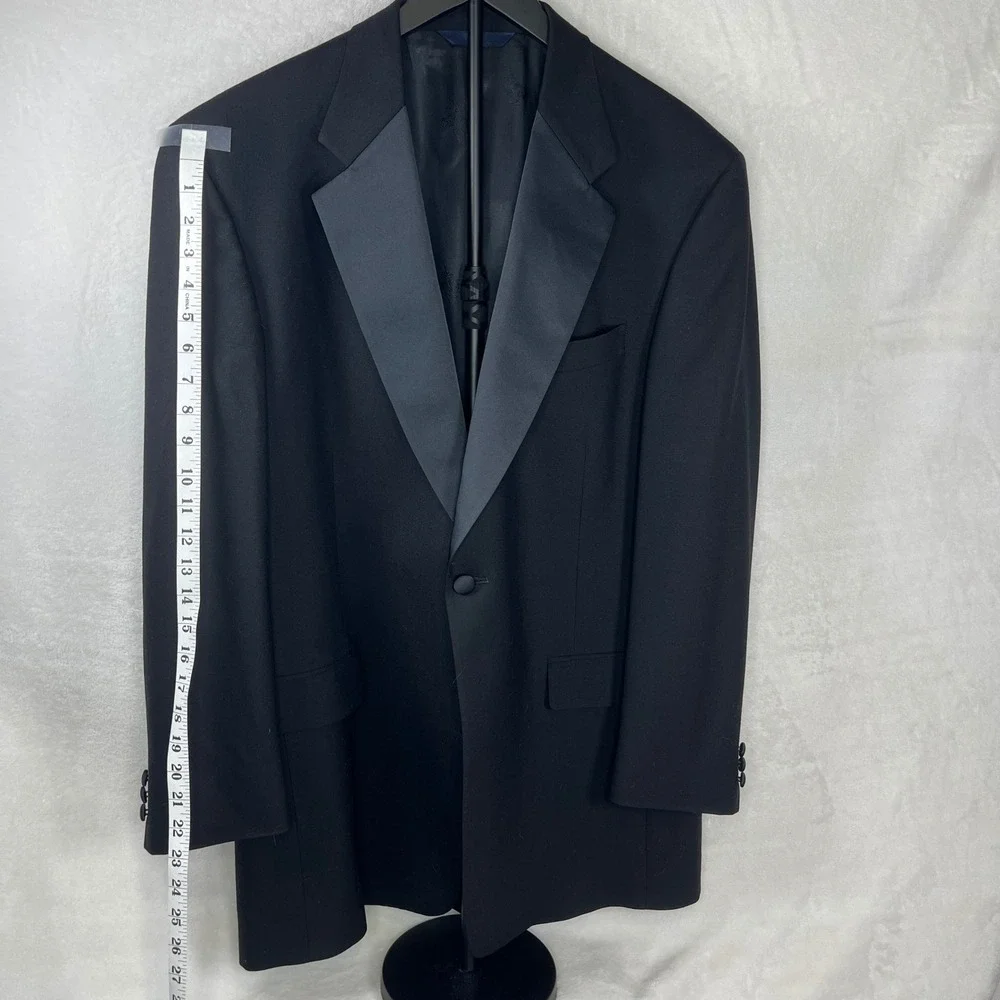 Burberry London Men's Black Wool‎ Tuxedo Jacket Formal Evening Wear 43L